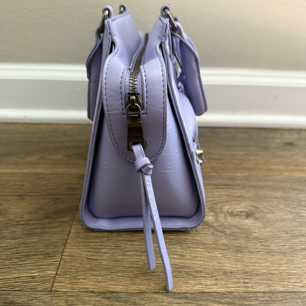 NWOT Steve Madden Brhen Digital Lavenda Faux Leather Crossbody Handbag - Picture 6 of 12